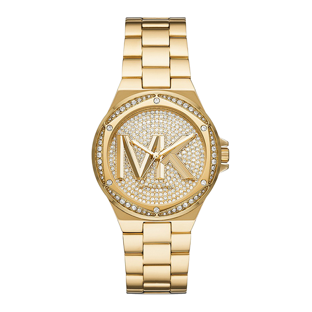 Picture of Michael Kors Lennox Three-Hand Gold-Tone Stainless Steel Watch