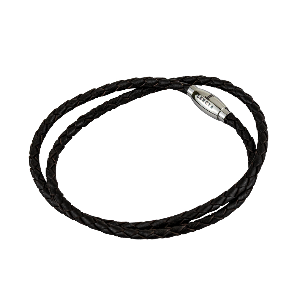 Picture of Lencia Men Black Bracelet-LMB-190902B