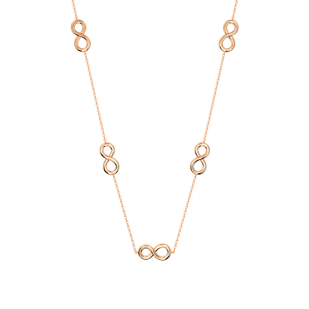 Picture of Lencia Infinity Necklace LLJ-BLN10134RG-NL